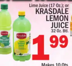 C Town KRASDALE LEMON JUICE offer