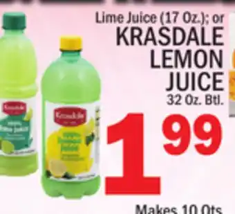 C Town KRASDALE LEMON JUICE offer