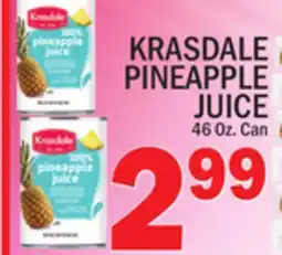C Town KRASDALE PINEAPPLE JUICE offer
