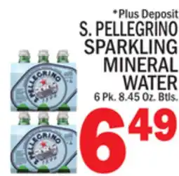 C Town S. PELLEGRINO SPARKLING MINERAL WATER offer