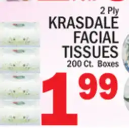 C Town KRASDALE FACIAL TISSUES offer