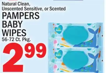 C Town PAMPERS BABY WIPES offer