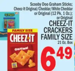C Town CHEEZ-IT CRACKERS FAMILY SIZE 21 Oz. Box offer