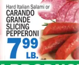 C Town Salami CARANDO GRANDE SLICING PEPPERONI offer