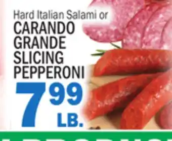 C Town Salami CARANDO GRANDE SLICING PEPPERONI offer
