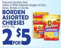 Bravo Supermarkets BORDEN ASSORTED CHEESES offer