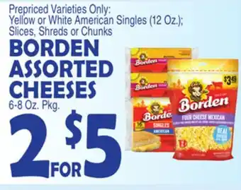 Bravo Supermarkets BORDEN ASSORTED CHEESES offer