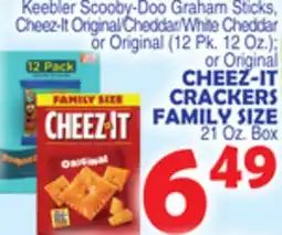 Bravo Supermarkets CHEEZ-IT CRACKERS FAMILY SIZE offer