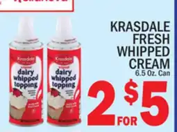 C Town KRASDALE FRESH WHIPPED CREAM offer