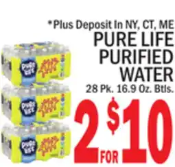 C Town PURE LIFE PURIFIED WATER offer