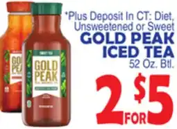 Bravo Supermarkets GOLD PEAK ICED TEA offer