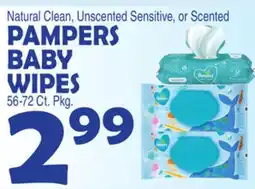 Bravo Supermarkets PAMPERS BABY WIPES offer
