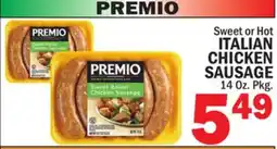 Bravo Supermarkets PREMIO ITALIAN CHICKEN SAUSAGE offer