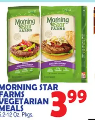 Bravo Supermarkets MORNING STAR FARMS VEGETARIAN MEALS offer