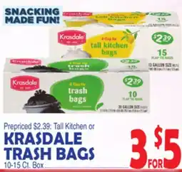 Bravo Supermarkets KRASDALE TRASH BAGS offer