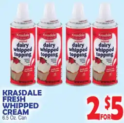 Bravo Supermarkets KRASDALE FRESH WHIPPED CREAM offer