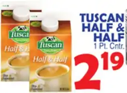 Bravo Supermarkets TUSCAN HALF & HALF offer