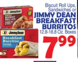 Bravo Supermarkets JIMMY DEAN BREAKFAST BURRITOS offer