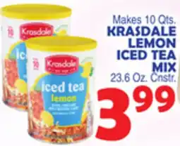 Bravo Supermarkets KRASDALE LEMON ICED TEA MIX offer