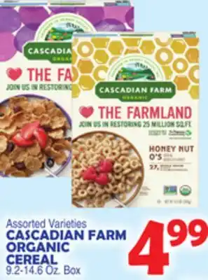 Bravo Supermarkets CASCADIAN FARM ORGANIC CEREAL offer