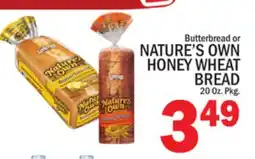 C Town NATURE'S OWN HONEY WHEAT BREAD offer