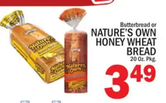 C Town NATURE'S OWN HONEY WHEAT BREAD offer