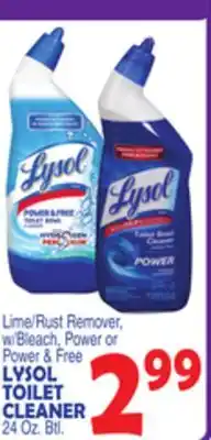 Bravo Supermarkets LYSOL TOILET CLEANER offer