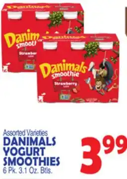 Bravo Supermarkets DANIMALS YOGURT SMOOTHIES offer