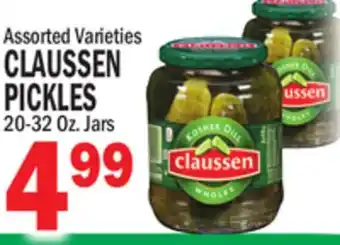 Bravo Supermarkets CLAUSSEN PICKLES offer