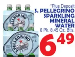 Bravo Supermarkets S. PELLEGRINO SPARKLING MINERAL WATER offer