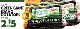Bravo Supermarkets GREEN GIANT IDAHO POTATOES offer