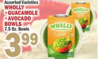 Bravo Supermarkets WHOLLY GUACAMOLE AVOCADO BOWLS offer