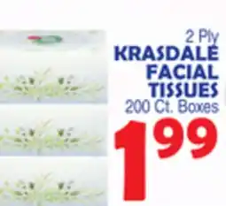 Bravo Supermarkets KRASDALE FACIAL TISSUES offer
