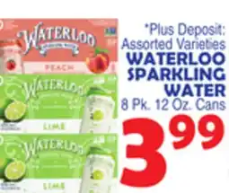 Bravo Supermarkets WATERLOO SPARKLING WATER offer