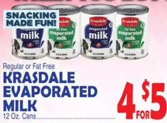 Bravo Supermarkets KRASDALE EVAPORATED MILK offer