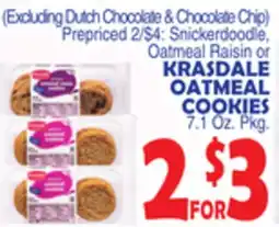 Bravo Supermarkets KRASDALE OATMEAL COOKIES offer