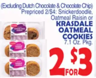 Bravo Supermarkets KRASDALE OATMEAL COOKIES offer