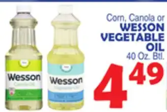 Bravo Supermarkets WESSON VEGETABLE OIL offer