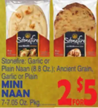 Bravo Supermarkets Stonefire MINI NAAN 7-7.05 Oz. Pkg offer