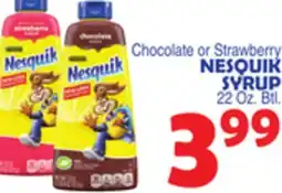 Bravo Supermarkets NESQUIK SYRUP offer