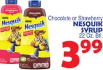 Bravo Supermarkets NESQUIK SYRUP offer