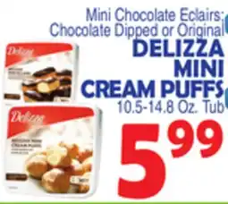Bravo Supermarkets DELIZZA MINI CREAM PUFFS offer
