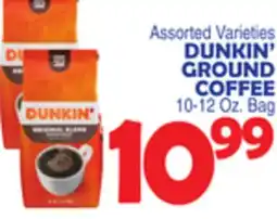 Bravo Supermarkets DUNKIN' GROUND COFFEE offer