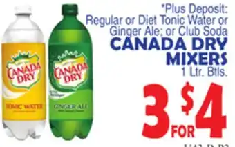 Bravo Supermarkets CANADA DRY MIXERS offer