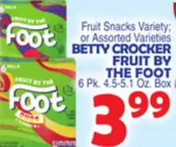 Bravo Supermarkets BETTY CROCKER FRUIT BY THE FOOT offer