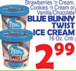 Bravo Supermarkets BLUE BUNNY TWIST ICE CREAM offer