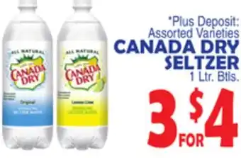 Bravo Supermarkets CANADA DRY SELTZER offer