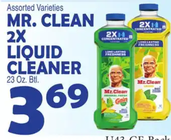Bravo Supermarkets MR. CLEAN 2X LIQUID CLEANER offer