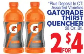 Bravo Supermarkets GATORADE THIRST QUENCHER offer