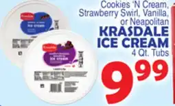 Bravo Supermarkets KRASDALE ICE CREAM offer